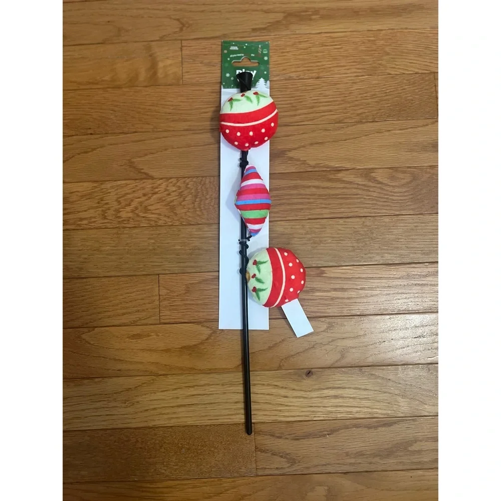 Play On Christmas Ornament Cat Teaser Toy - NWT